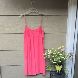 Twelfth Street by cynthia vincent 100% silk coral slip dress L